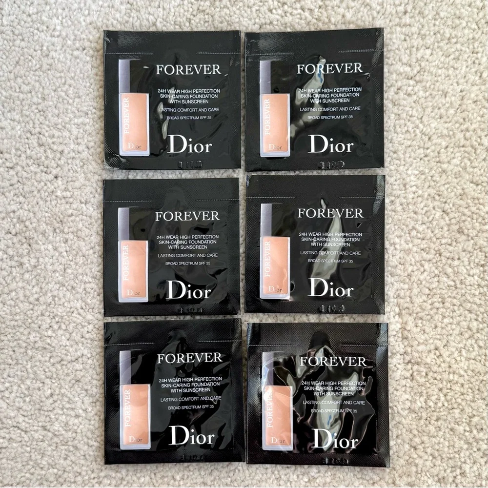 Dior Forever 24H Wear High Perfection Foundation Samples in 3N SPF35 Travel